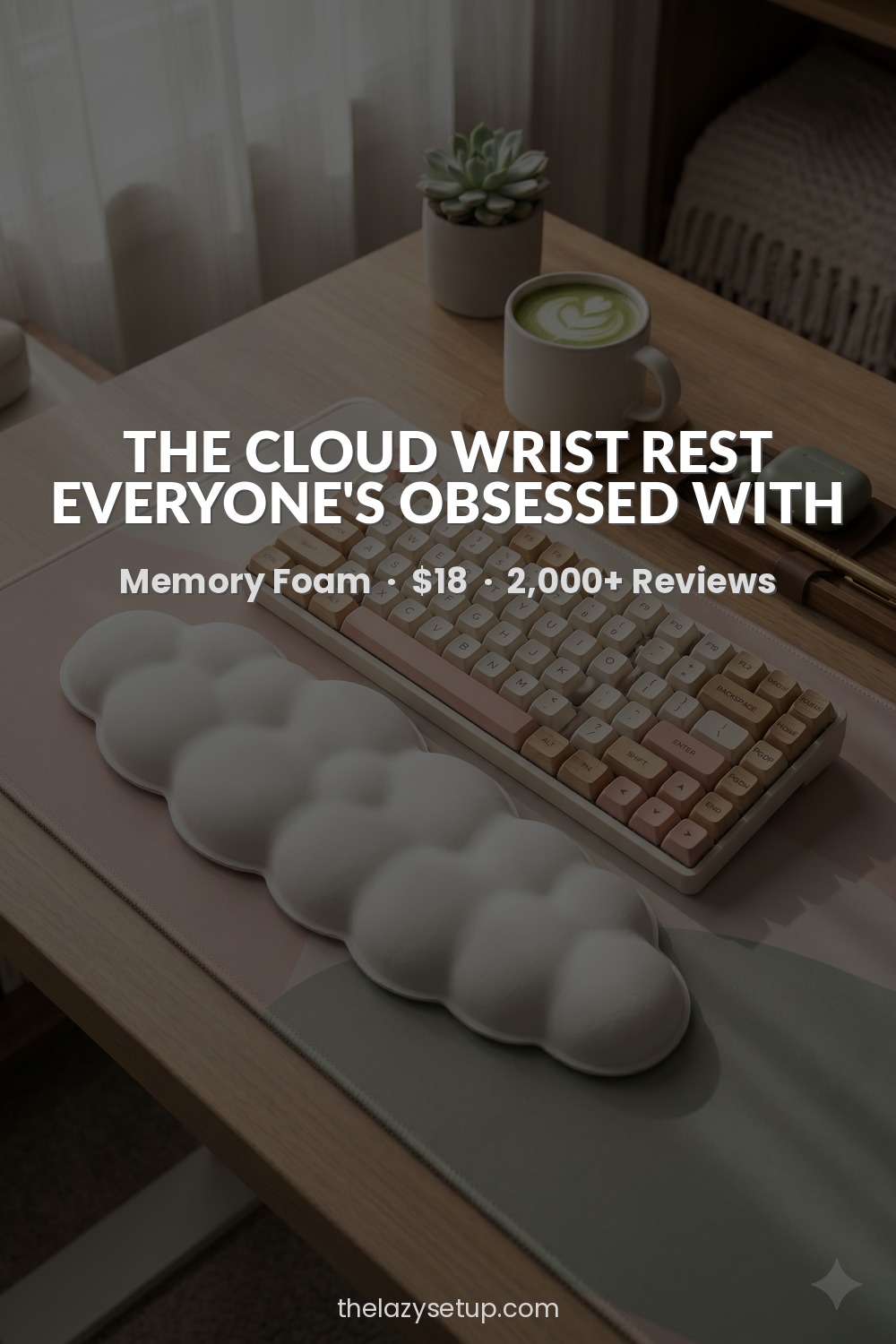 27 Pinterest-Worthy Desk Setup Ideas (That Are Actually Affordable) Memory foam wrist rest for keyboard — Sushret cloud Amazon