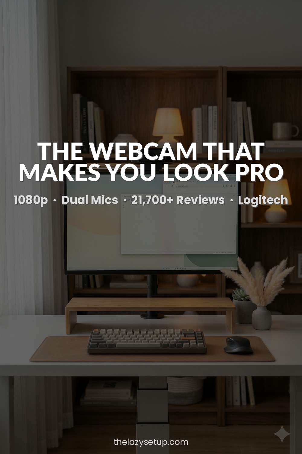 27 Pinterest-Worthy Desk Setup Ideas (That Are Actually Affordable) 1080p HD webcam for home office — Logitech C920x Amazon review