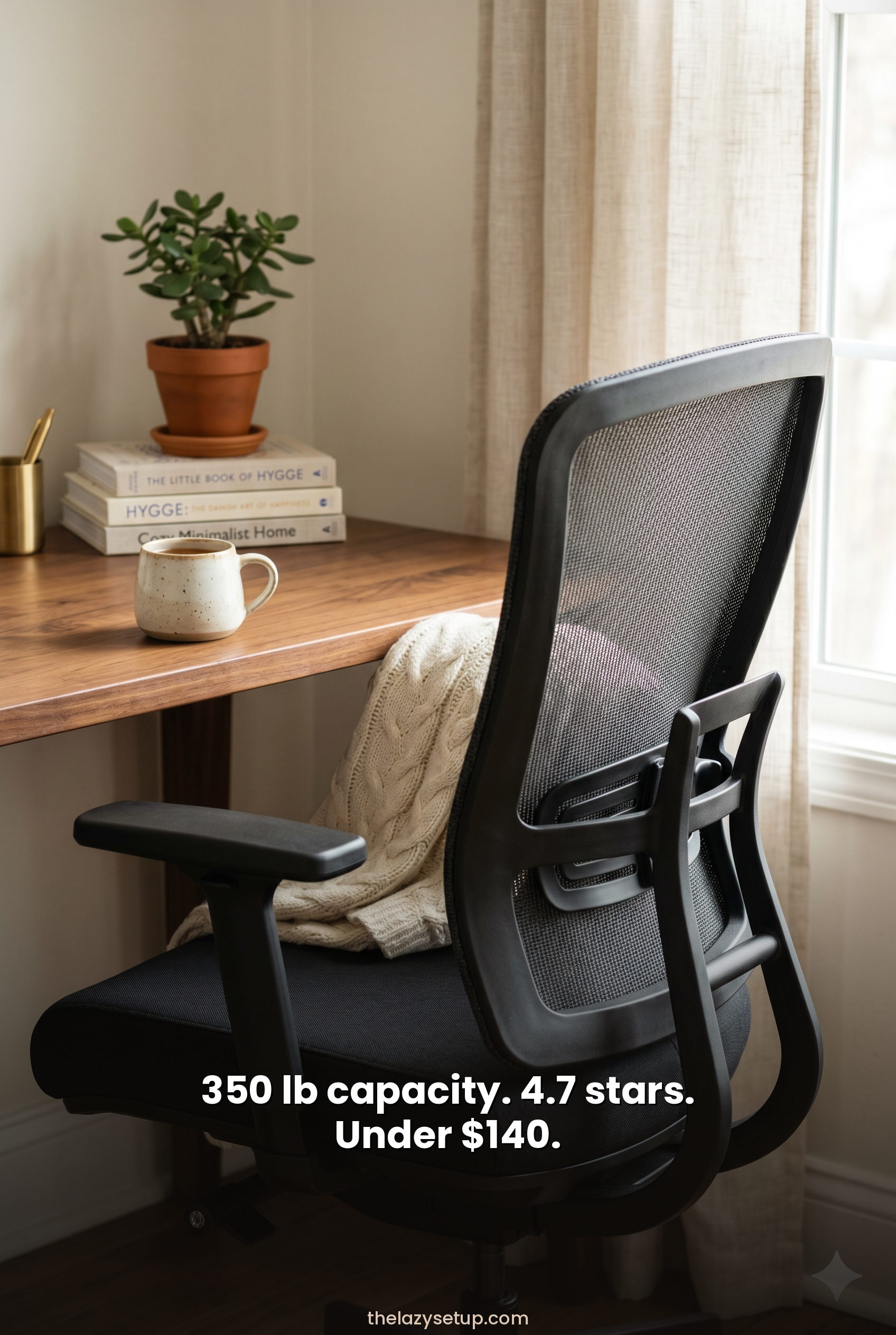 350 lb Capacity Mesh Chair — Best for Big and Tall