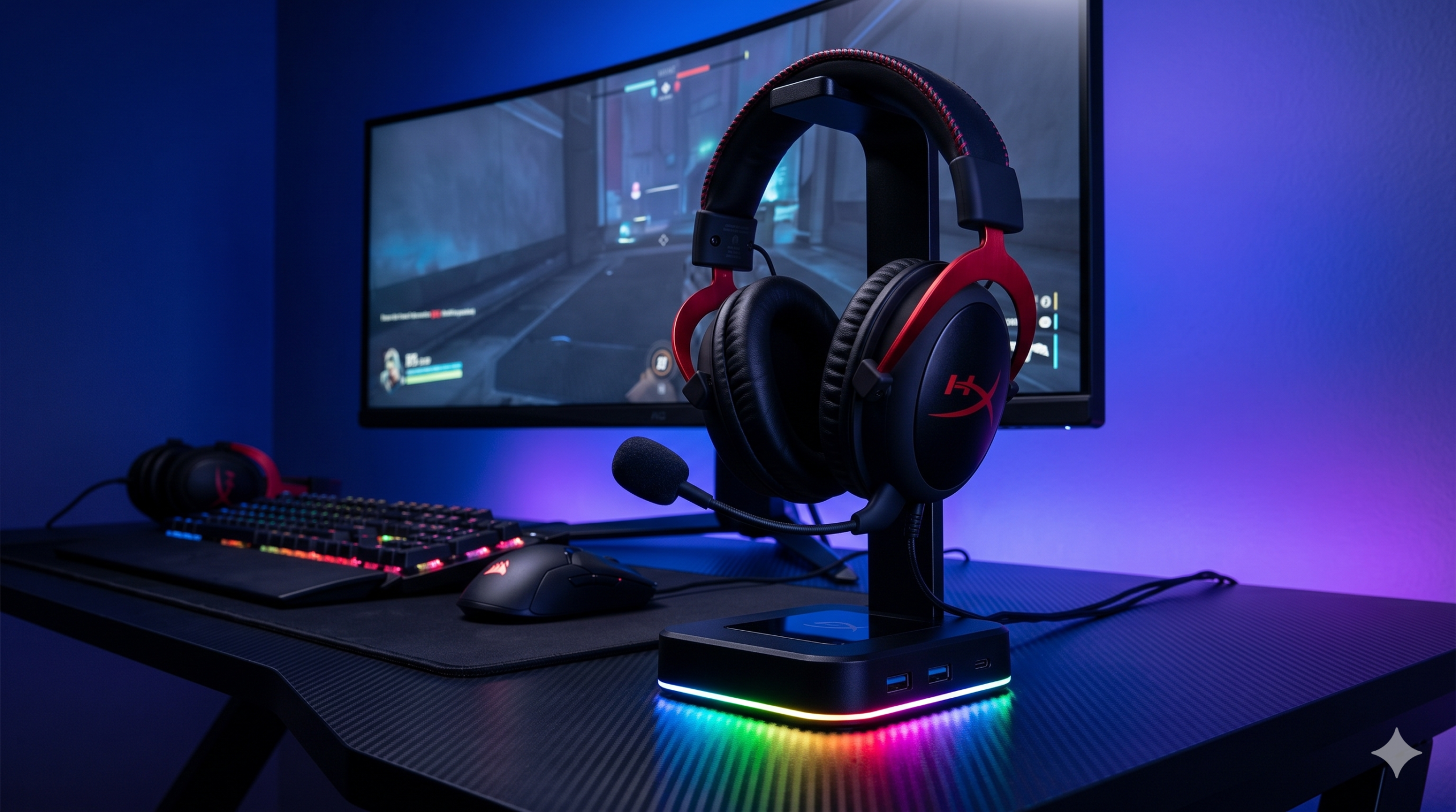RGB Gaming Headphone Stand