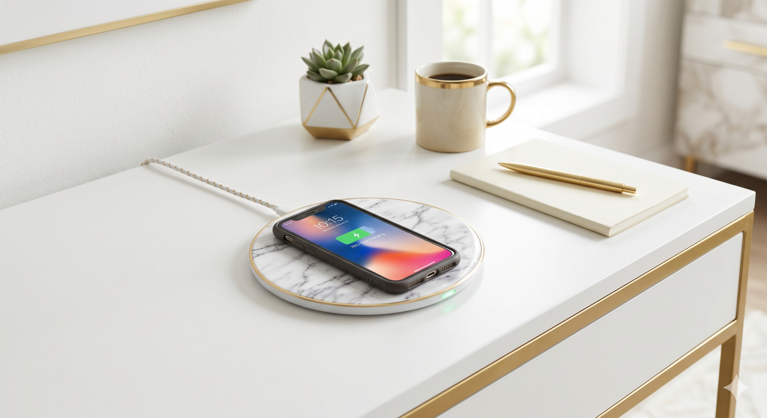 The Girly Aesthetic Desk Setup Guide: Pink, Cute & Actually Functional Groovz Wireless Charging Pad