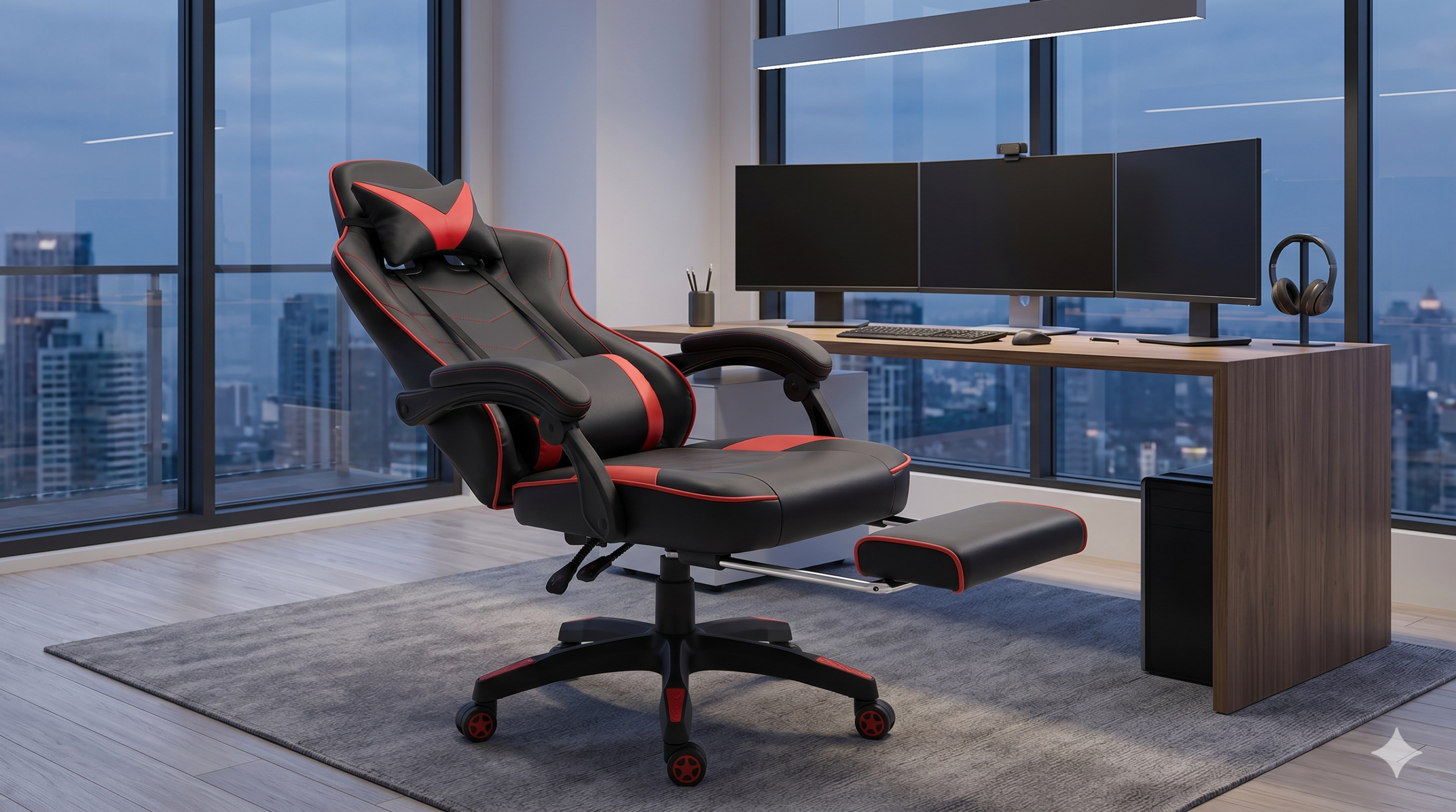 Best Office Chairs Ranked: From Budget Picks to the One Worth Splurging On Ergonomic high-back office chair with footrest
